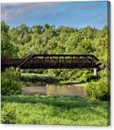 Bike Trail Bridge- Lanesboro Mn Canvas Print