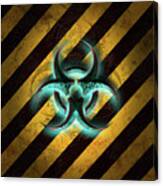 Biohazard Cyan Canvas Print