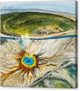 Bird's Eye View Of Grand Prismatic Canvas Print