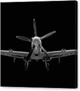 Black And White Spitfire Canvas Print