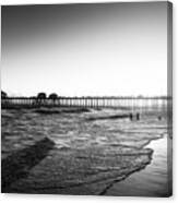 Black California Series - Huntington Beach Pier Canvas Print