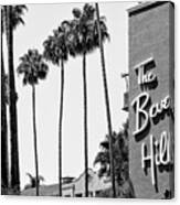 Black California Series - The Beverly Hills Hotel Canvas Print