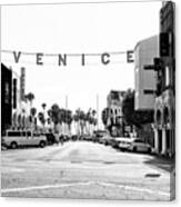Black California Series - Venice Pacific Avenue Canvas Print