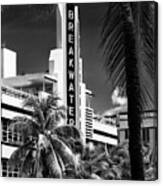 Black Florida Series - Beautiful Miami Art Deco Canvas Print