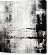 Black Gray And White Art Canvas Print