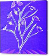 Blooming Tree Blue Canvas Print