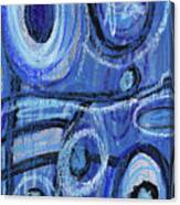 Blue Abstract 1. Non Objective Art. Canvas Print