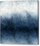 Blue Abstract Landscape, Stormy Abstract Canvas Print