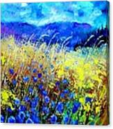 Blue Cornflowers 67 Canvas Print