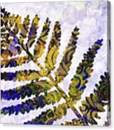 Blue Fern Canvas Print