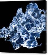 Blue Ice Sculpture 3 Canvas Print