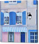 Blue Shutters Arles France Canvas Print