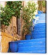 Blue Stairs Canvas Print