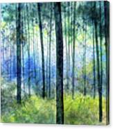 Blue Symphony-pastel Colors Canvas Print