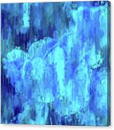 Blue Tulips On A Rainy Day Canvas Print