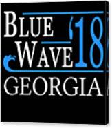 Blue Wave Georgia Vote Democrat Canvas Print