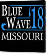 Blue Wave Missouri Vote Democrat Canvas Print