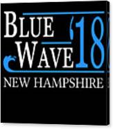 Blue Wave New Hampshire Vote Democrat Canvas Print