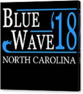 Blue Wave North Carolina Vote Democrat Canvas Print