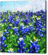 Bluebonnet, Texas Landscape - 04 Canvas Print
