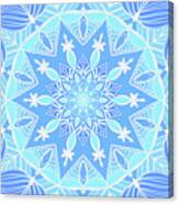 Blues Of A Mandala Canvas Print