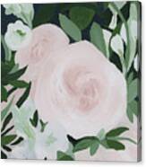 Blush Pink Bouquet Canvas Print