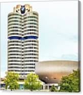 Bmw Headquarters And Museum Canvas Print