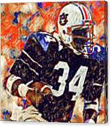 Bo Jackson Auburn Football Digital Painting Canvas Print