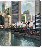 Boat Quay Singapore Canvas Print