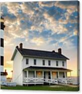 Bodie Island Lighthouse Amazing Sunrise Obx Outer Banks Nc Canvas Print