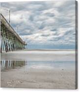 Bogue Inlet Pier On An Early April Evening Canvas Print