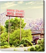 Bonnie Springs Motel Resort Canvas Print