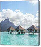 Bora Bora Resort Panoramic Canvas Print