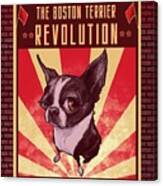Boston Terrier Revolution Canvas Print