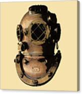 Brass Diving Helmet Canvas Print