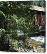 Bridge Over The Rapids Canvas Print