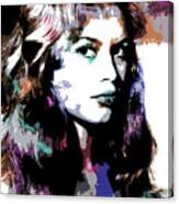Brigitte Bardot Psychedelic Portrait Canvas Print