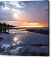 Brilliant Sunset On Lake Superior Ii Canvas Print