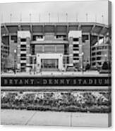 Bryant-denny Stadium Black And White Canvas Print