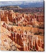 Bryce Canyon National Park- Overlook With The Horizon Canvas Print