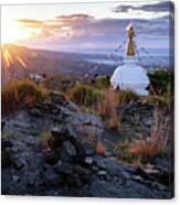 Buddhist Sunrise Canvas Print