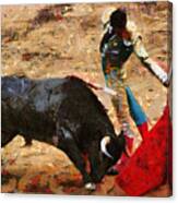 Bullfighting Canvas Print