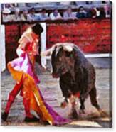 Bullfighting In Spain Canvas Print