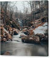 Burden Falls Winter Canvas Print