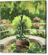 Burnett Fountain Conservatory Garden Central Park Nyc Canvas Print