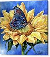 Butterflies Are Blue Canvas Print