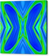 Butterfly Abstract Blue Canvas Print