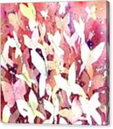 Butterfly Kaliedoscope-golden Fall Canvas Print