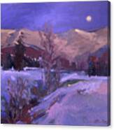 Cabinet's Winter Eve Canvas Print