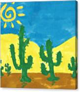Cacti Under The Sun Canvas Print